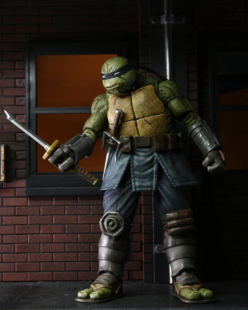 NECA Figura de Accion Ultimate: TMNT Tortugas Ninja IDW Comics - The Last Ronin Sin Armadura 7 Pulgadas