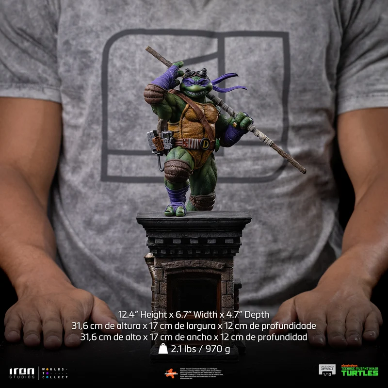 Iron Studios: TMNT Tortugas Ninja - Donatello Unleashed Escala de Arte 1/10