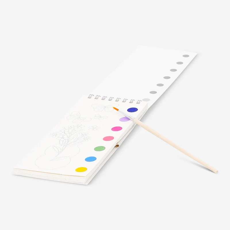 Mini water colouring book with paint