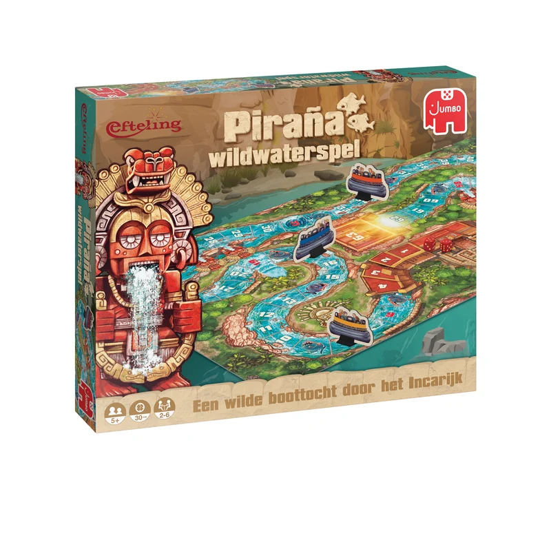 Ganzenbord Efteling - Piraña Wildwaterspel