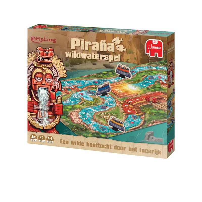 Ganzenbord Efteling - Piraña Wildwaterspel