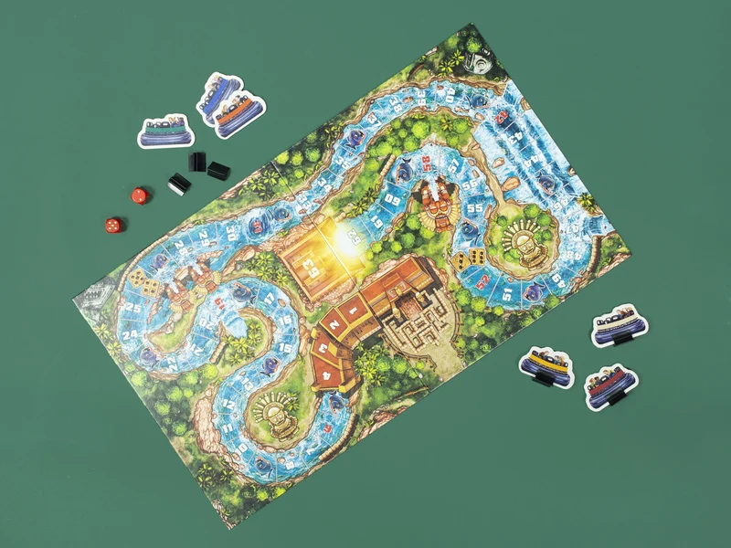Ganzenbord Efteling - Piraña Wildwaterspel