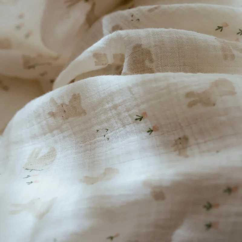 Muselina Algodón Orgánico Newborn Naturals Baby Bunny · Little Dutch