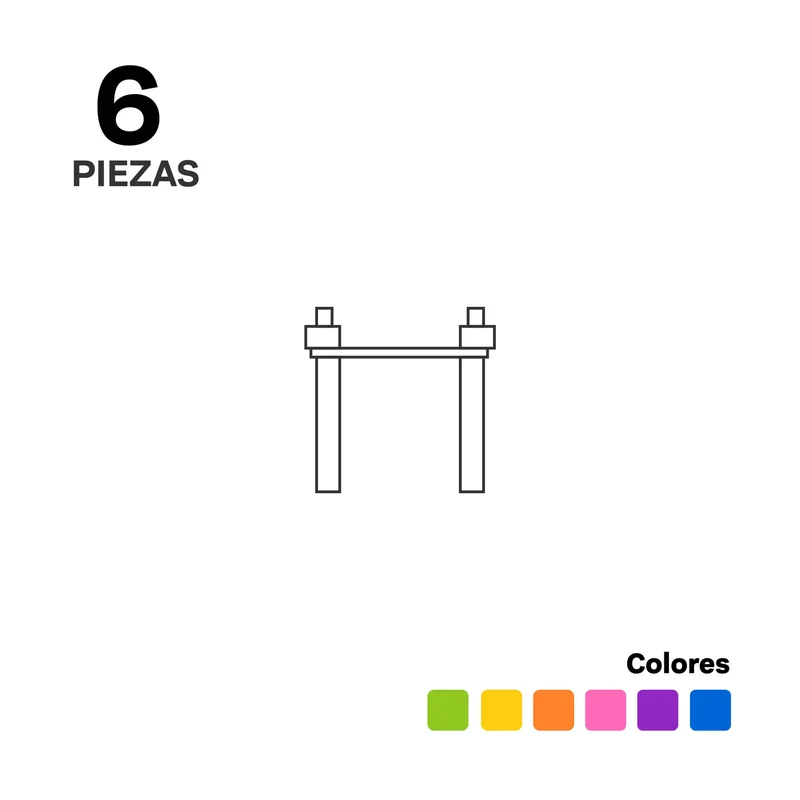 Imanix Pista de Carreras 6 columnas · Braintoys