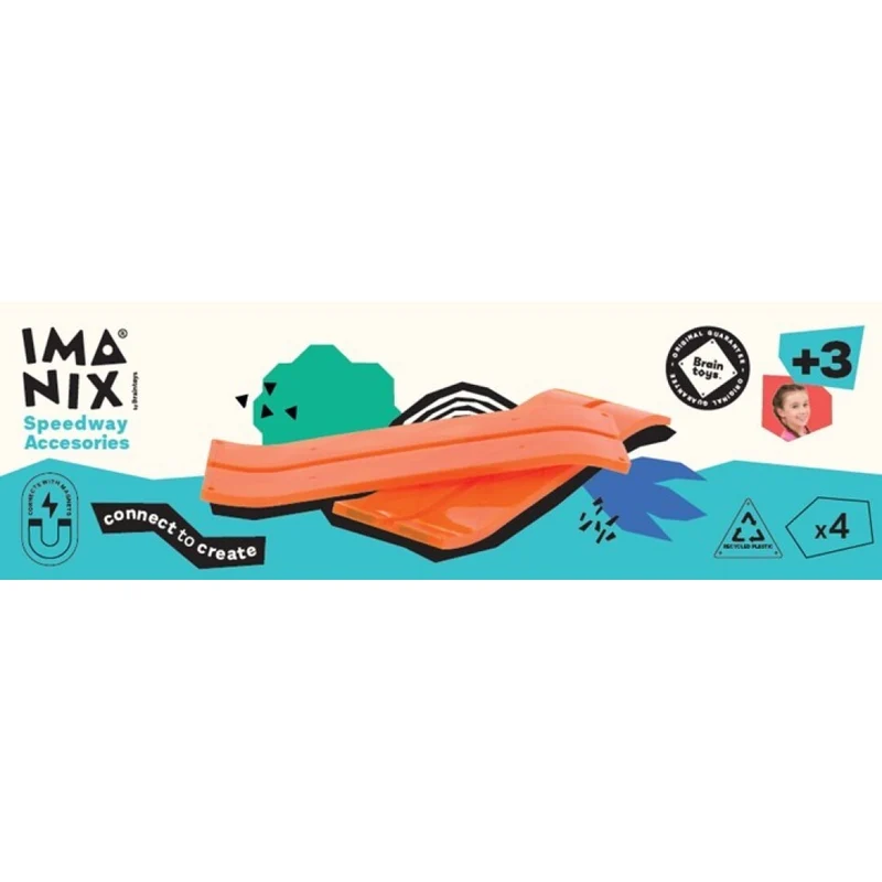Imanix Pista de Carreras 4 rampas · Braintoys