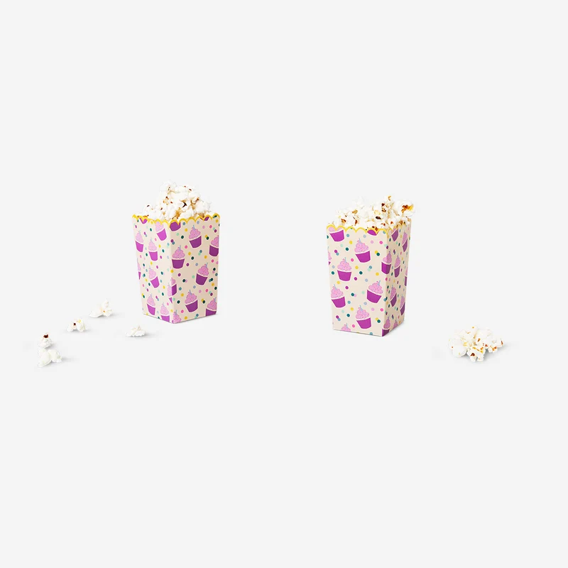Paper snack tubs - 2 pcs