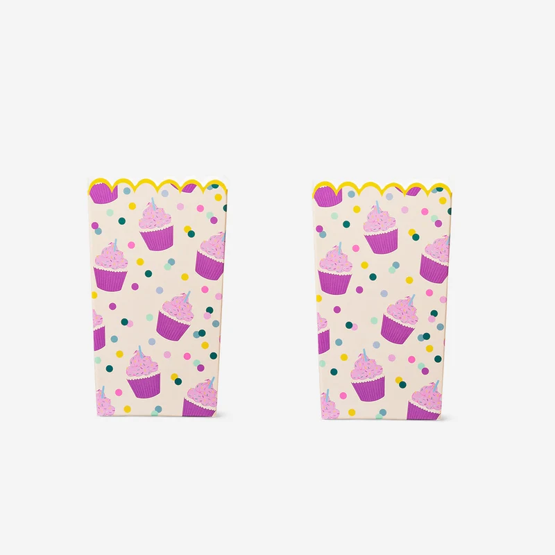Paper snack tubs - 2 pcs