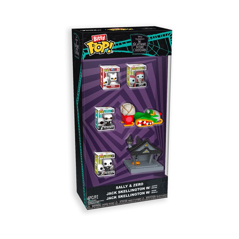 Funko Bitty Pop Set: Disney Mundo De Jack 6 Pack