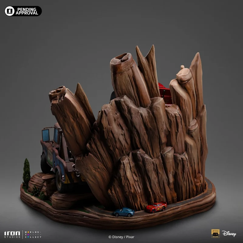 IRON Studios: Disney Cars - Rayo Mcqueen y Mate Deluxe Escala de Arte 1/10