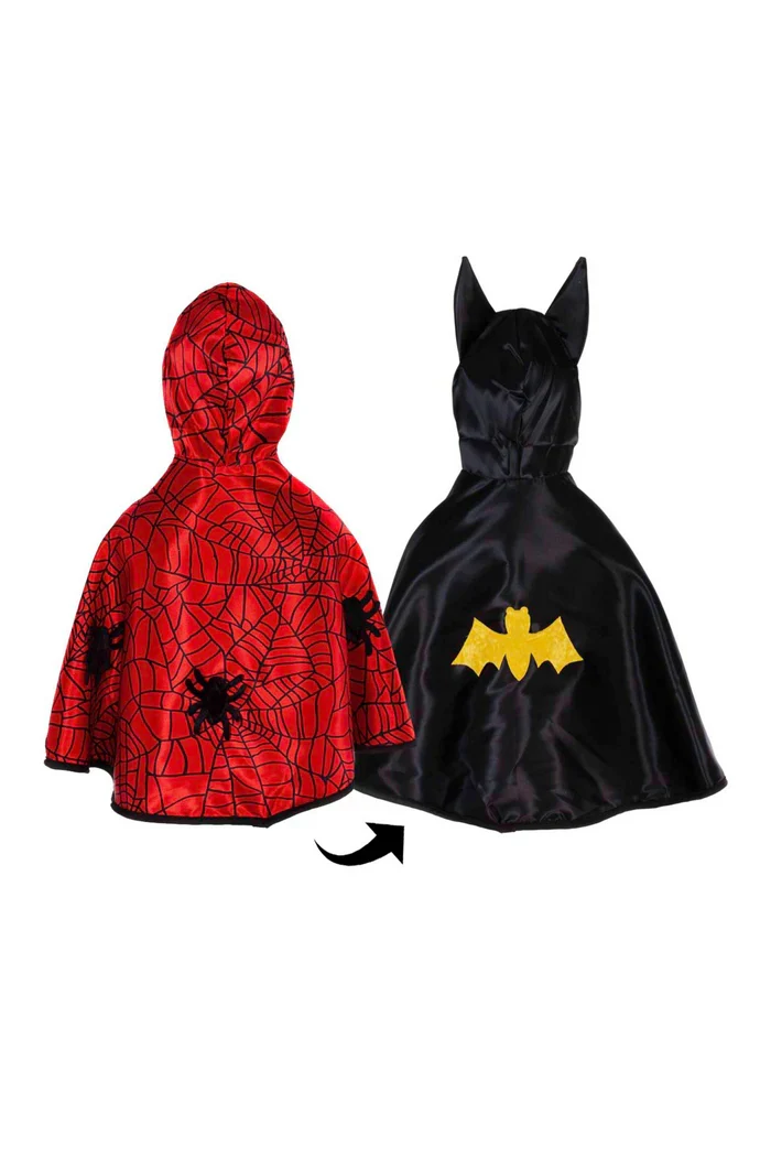 Capa Reversible Spiderman/Batman Great Pretenders 2-3 años
