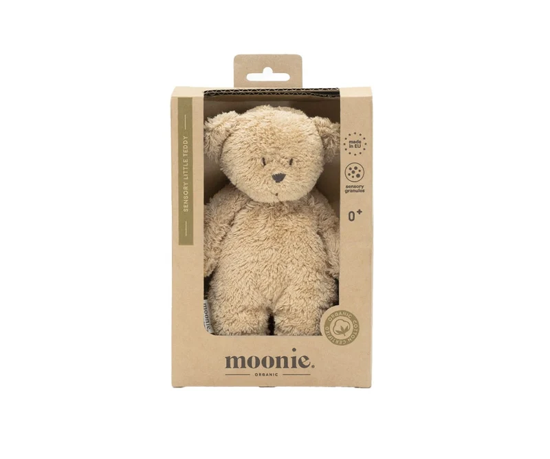 Peluche sensorial oso pequeño Moonie Capuccino