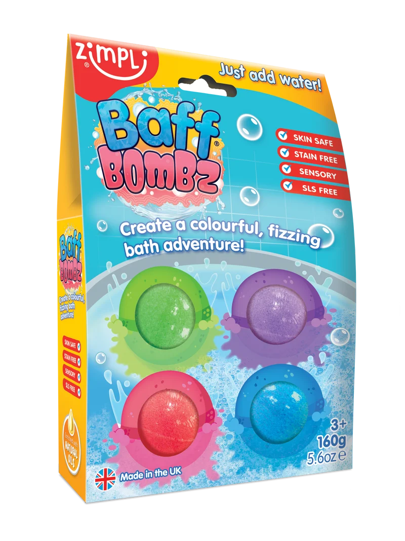 Pack 4 bombas baño · Zimpli