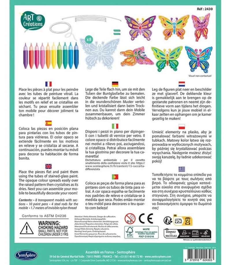 Móvil Vitrail Mariposas · Sentosphere
