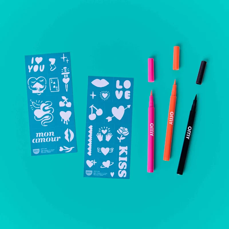 Tattoos temporales I love you · Omy