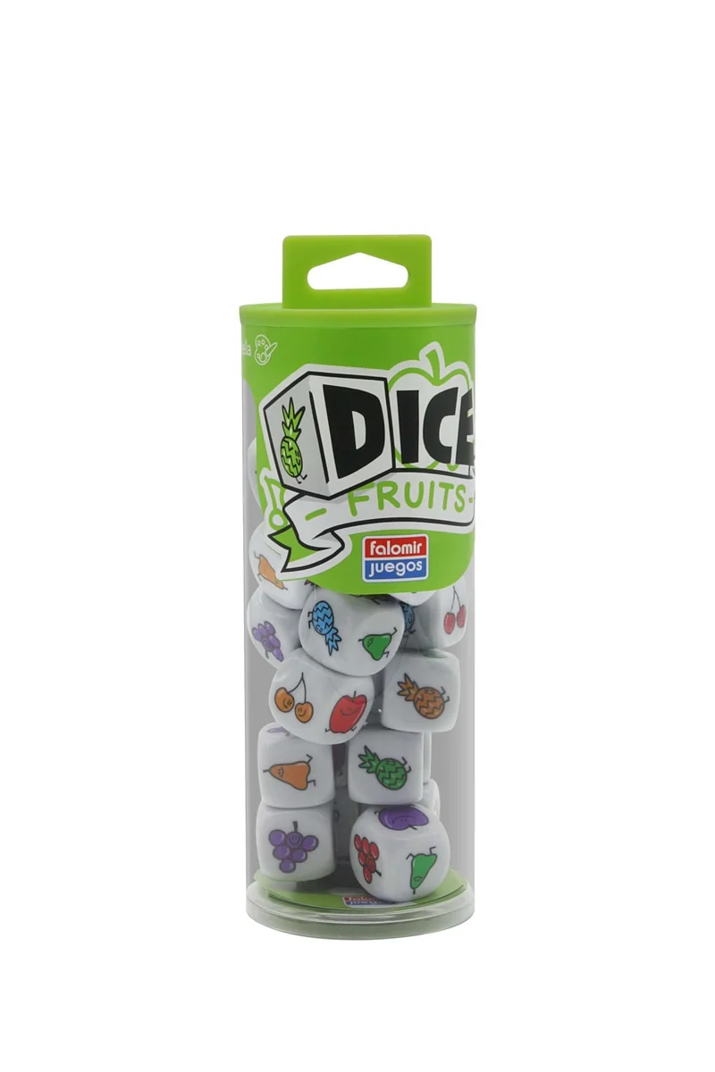 DICE Fruits - Juego de mesa - FALOMIR - 2-5 jugadores - 8+ años - Menos de 30 min