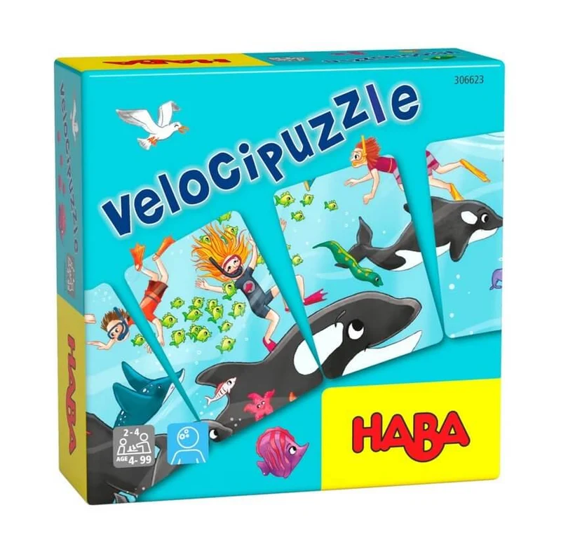 Velocipuzzle - Juego de mesa - Haba - 2-4 jugadores - 4+ años - 5 min