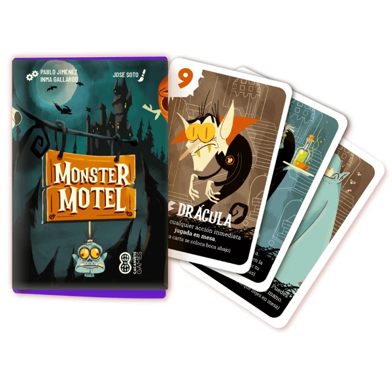 Monster Motel - Juego de mesa - Cacahuete Games - 3-6 jugadores - 8+ años - 10 min