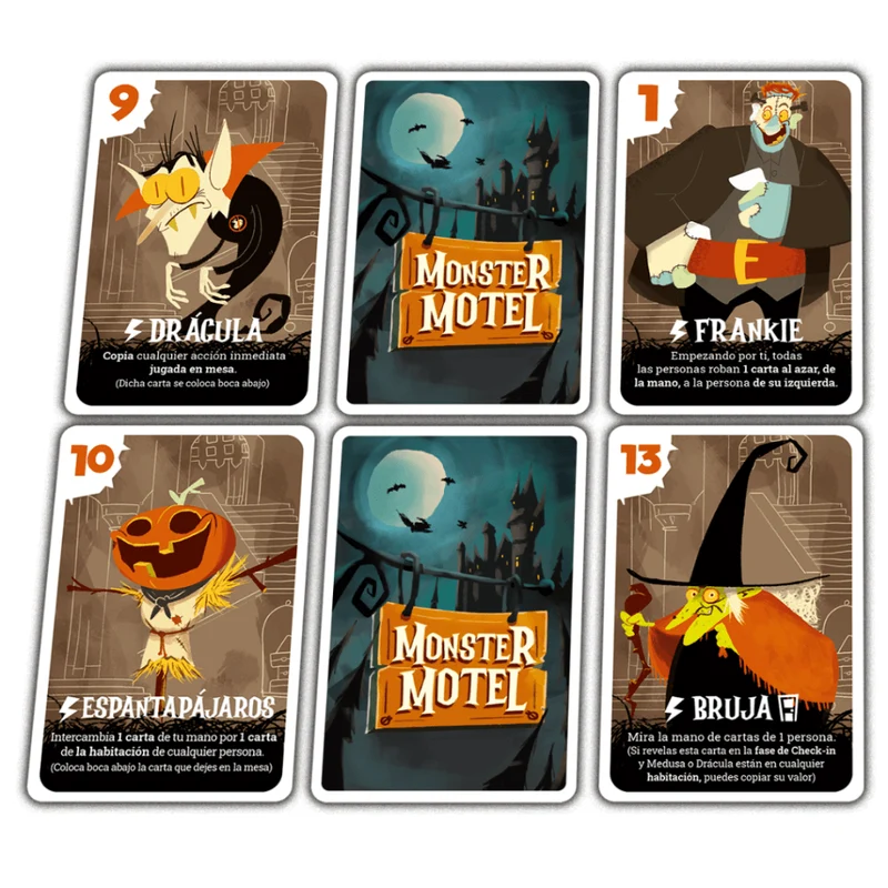 Monster Motel - Juego de mesa - Cacahuete Games - 3-6 jugadores - 8+ años - 10 min