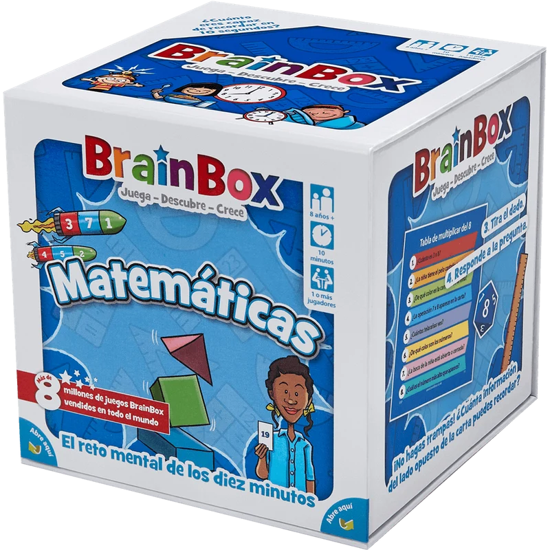 Brainbox Matemáticas - Juego de mesa - Bezzerwizzer Studio - 1 jugador - 8+ años - 15-30 min