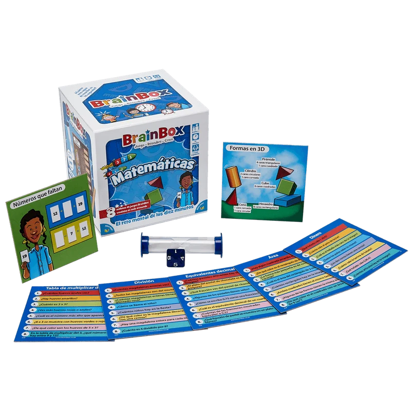 Brainbox Matemáticas - Juego de mesa - Bezzerwizzer Studio - 1 jugador - 8+ años - 15-30 min