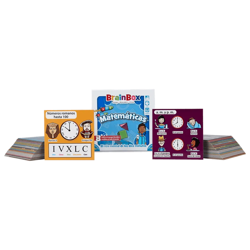 Brainbox Matemáticas - Juego de mesa - Bezzerwizzer Studio - 1 jugador - 8+ años - 15-30 min