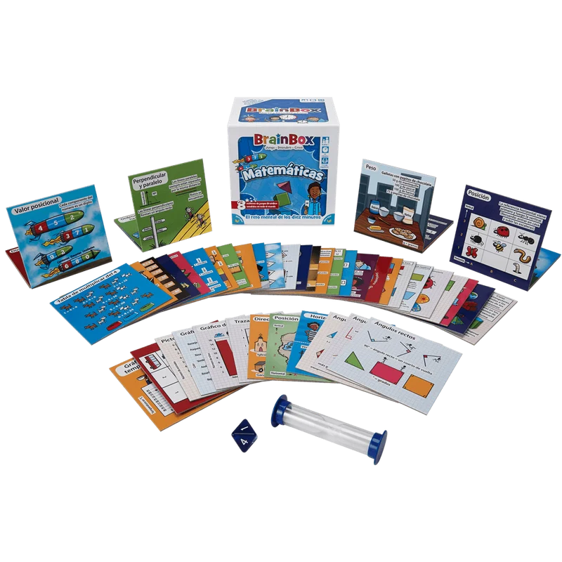 Brainbox Matemáticas - Juego de mesa - Bezzerwizzer Studio - 1 jugador - 8+ años - 15-30 min