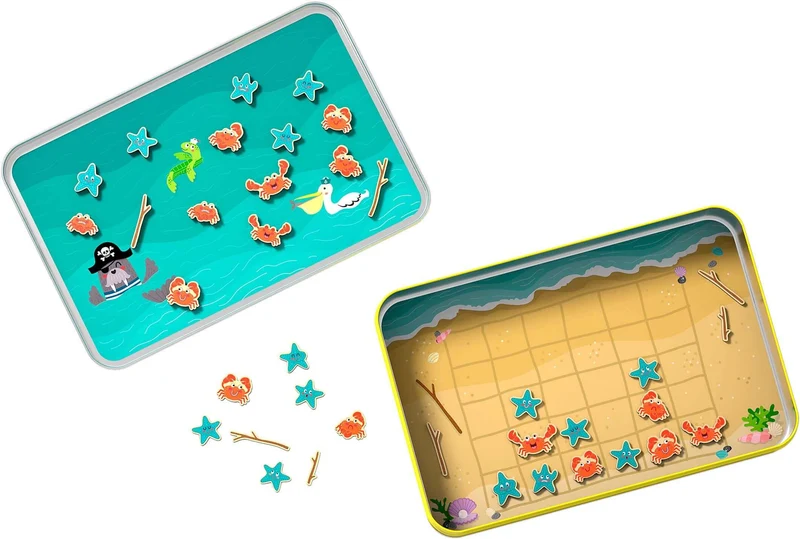 4 en Playa - Juego de mesa - Haba - 2 jugadores - 5+ años - 10 min