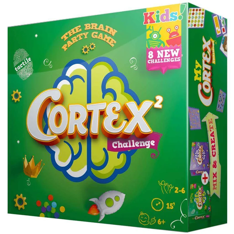 Cortex 2 Kids - Juego de mesa - Zygomatic - 2-6 jugadores - 6+ años - 15 min