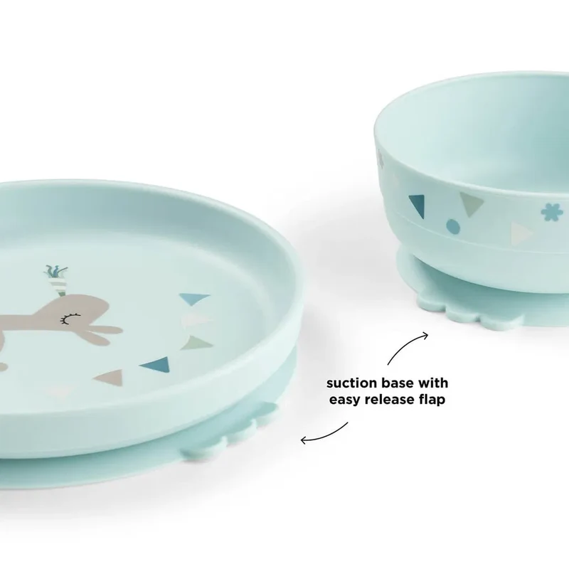 Vajilla set 3 piezas Celebration Blue · Done By Deer