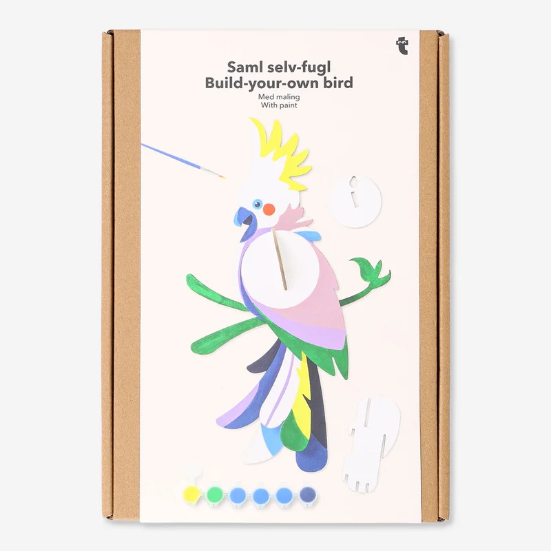 DIY tropical bird with paint
