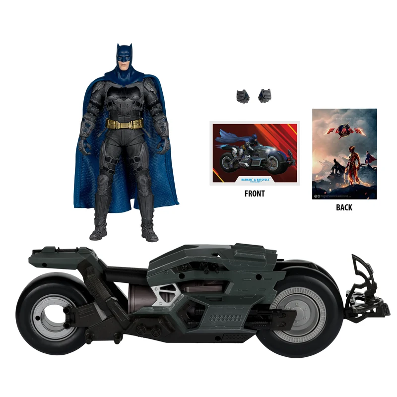 Mcfarlane Dc Multiverse Vehicles: The Flash Movie - Batman Y Batmoto 2 Pack 7 Pulgadas