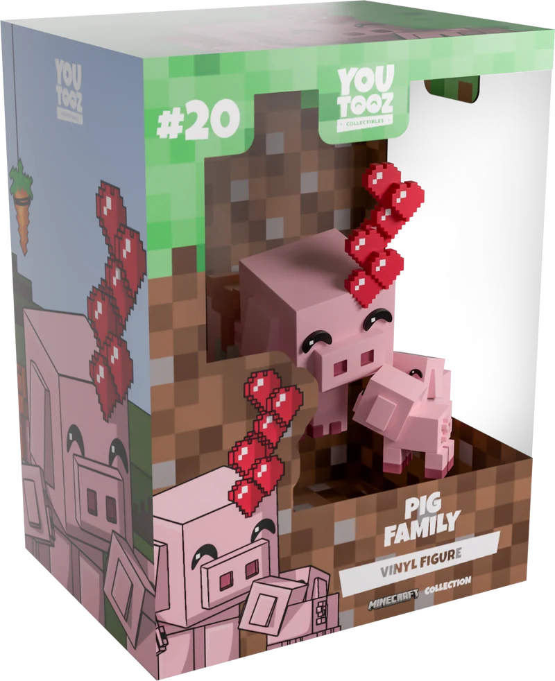 Youtooz Games: Minecraft - Pig Family