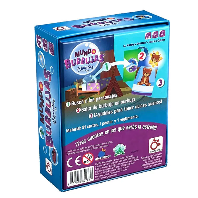 Mundo Burbujas Cuentos - Juego de mesa - Mercurio - 1-2 jugadores - 4+ años - 10 min