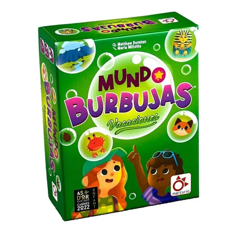 Mundo Burbujas Vacaciones - Juego de mesa - Mercurio - 1-2 jugadores - 4+ años - 10 min