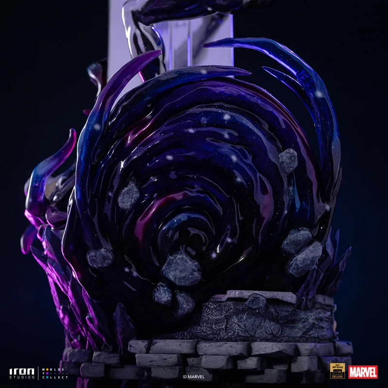 IRON Studios: Marvel Infinity Gauntlet - Silver Surfer Diorama Deluxe Escala de Arte 1/10