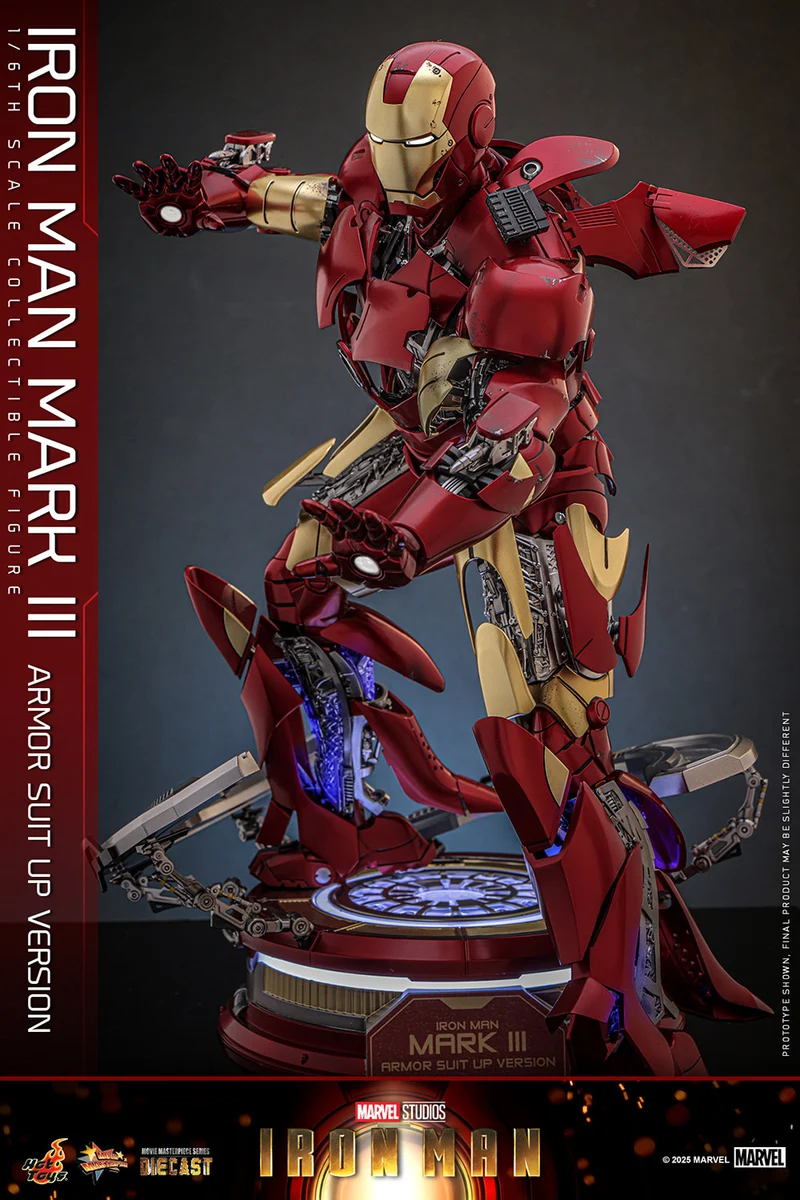 Hot Toys Movie Masterpiece Series Diecast: Marvel Iron Man - Iron Man Mark III Escala 1/6