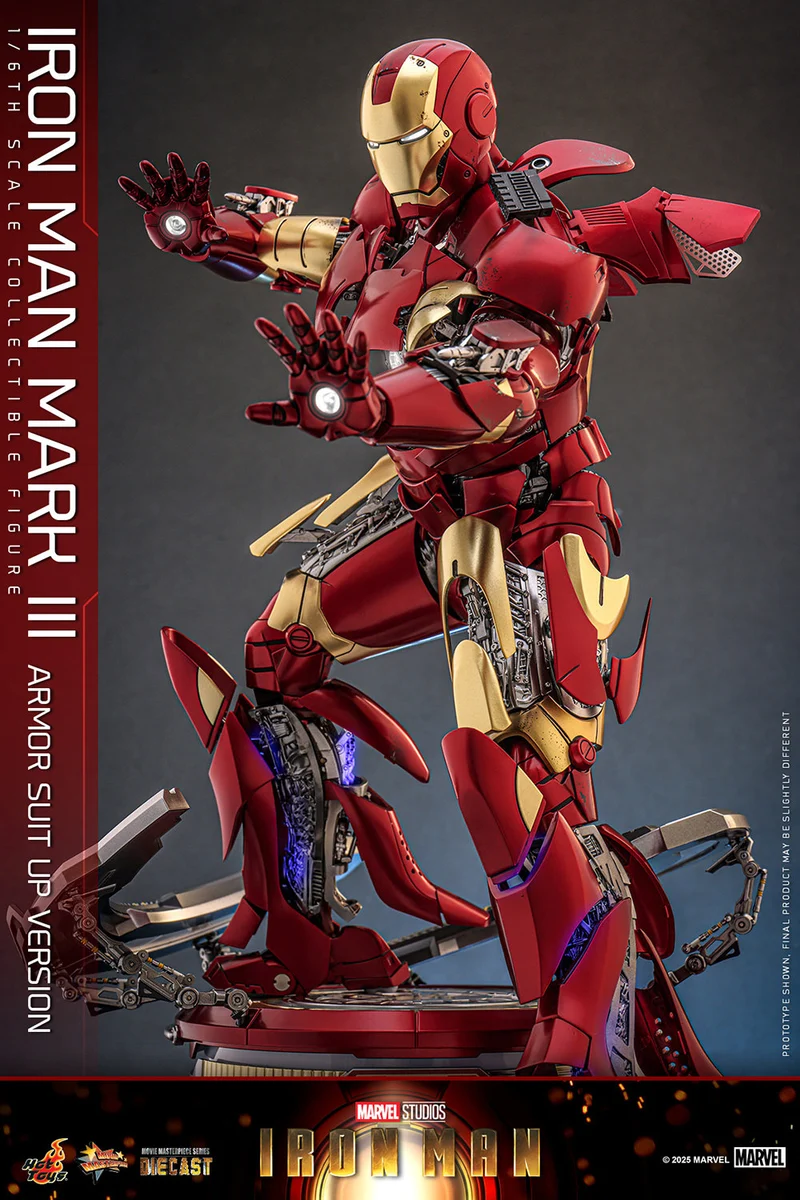 Hot Toys Movie Masterpiece Series Diecast: Marvel Iron Man - Iron Man Mark III Escala 1/6