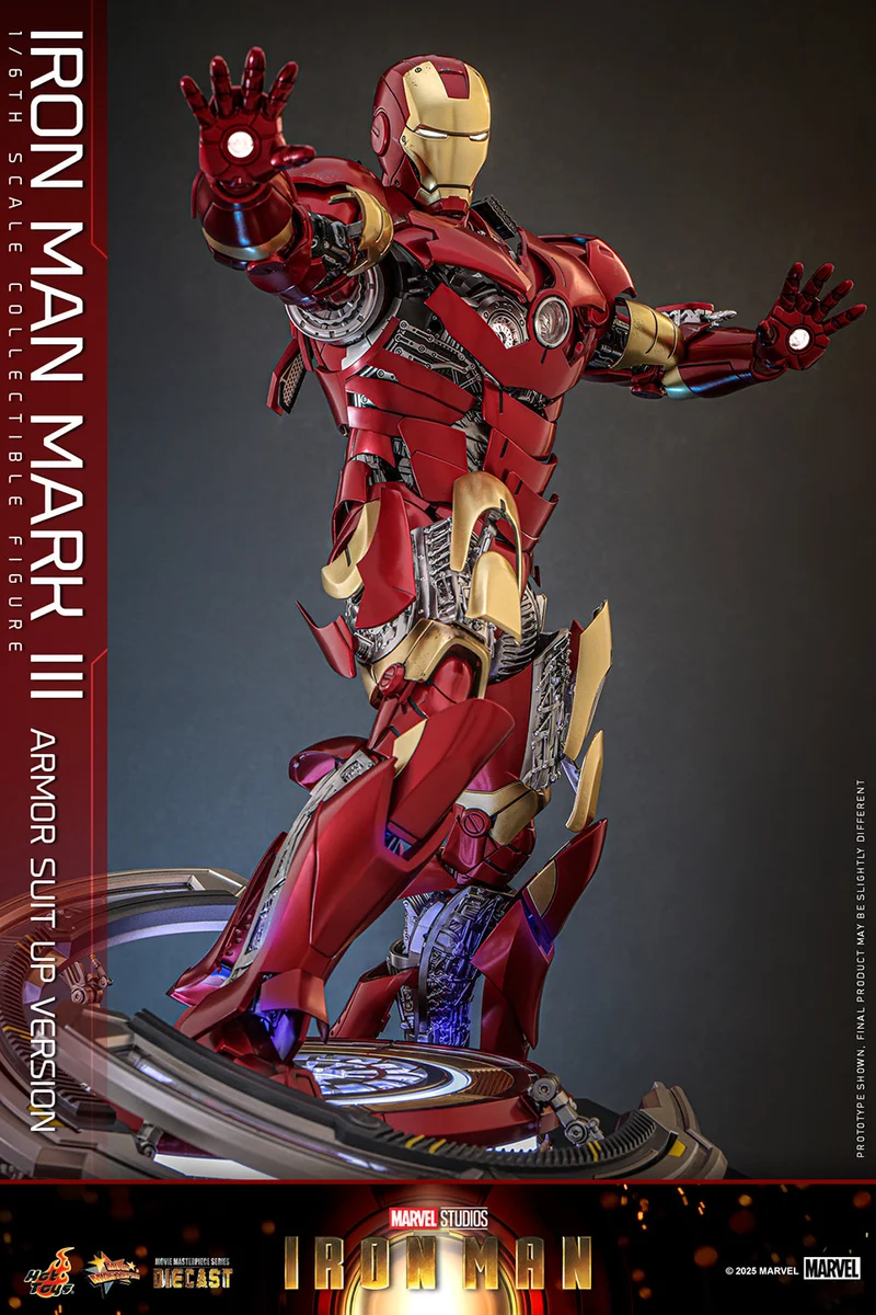 Hot Toys Movie Masterpiece Series Diecast: Marvel Iron Man - Iron Man Mark III Escala 1/6