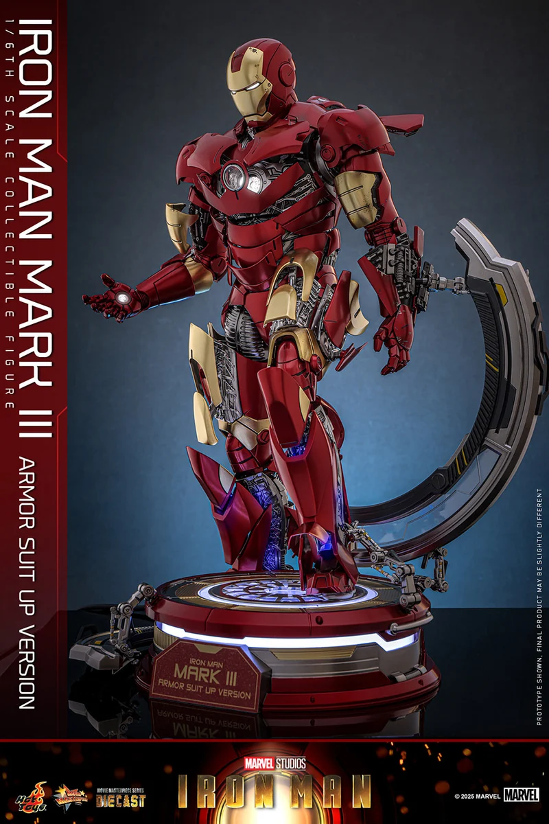Hot Toys Movie Masterpiece Series Diecast: Marvel Iron Man - Iron Man Mark III Escala 1/6
