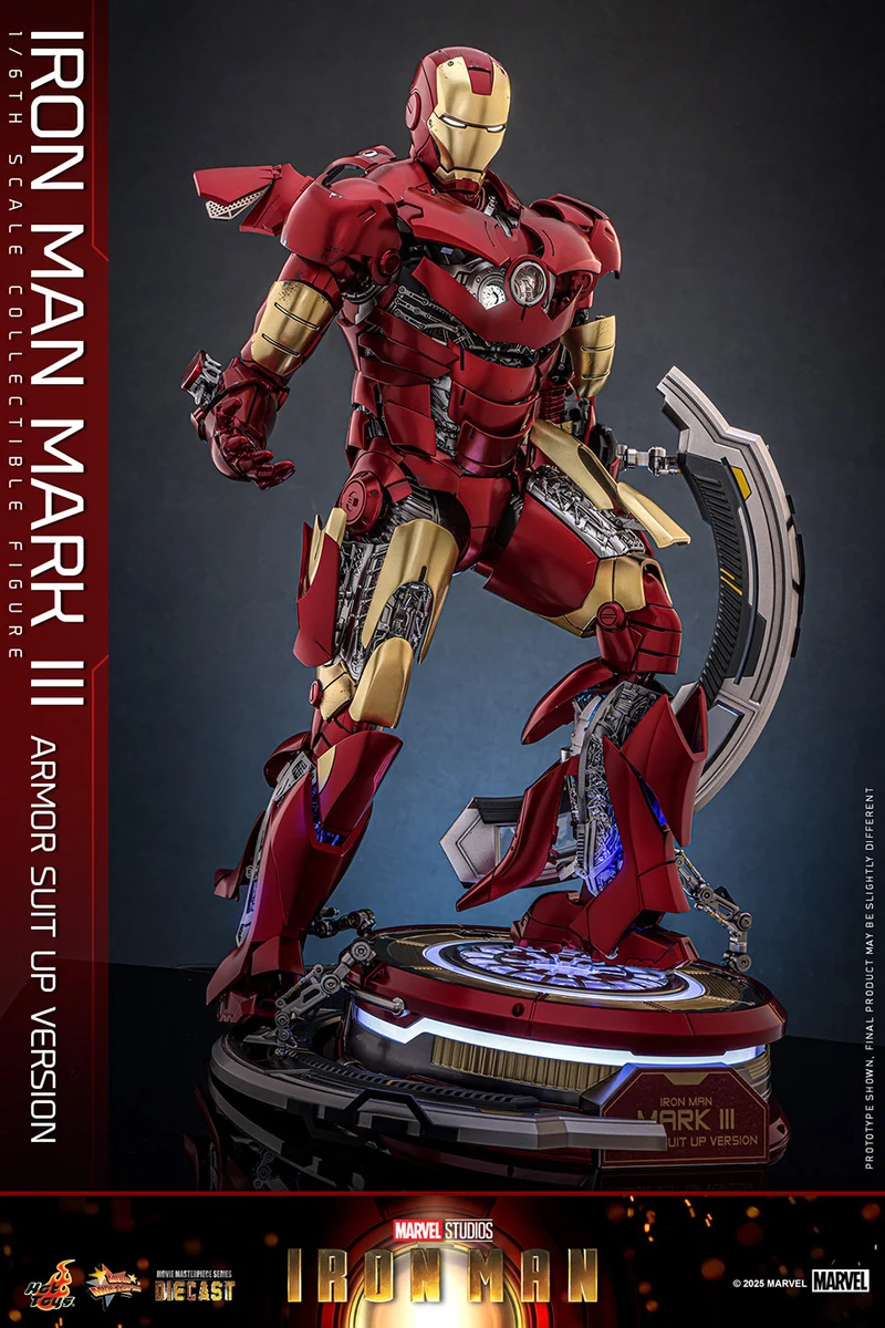 Hot Toys Movie Masterpiece Series Diecast: Marvel Iron Man - Iron Man Mark III Escala 1/6