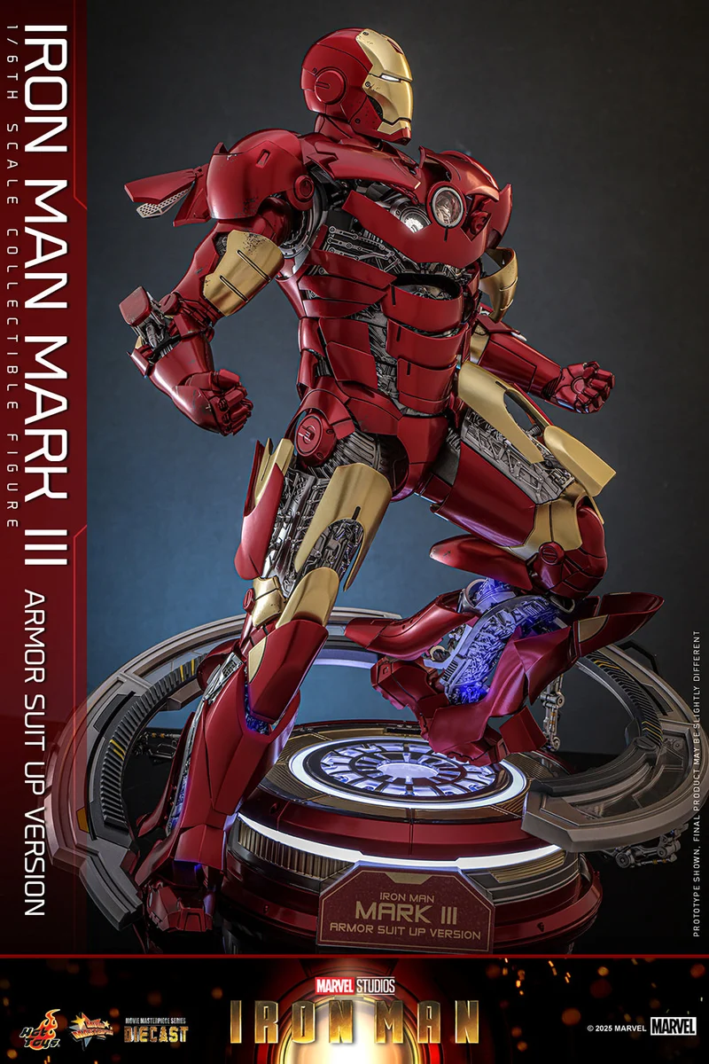 Hot Toys Movie Masterpiece Series Diecast: Marvel Iron Man - Iron Man Mark III Escala 1/6
