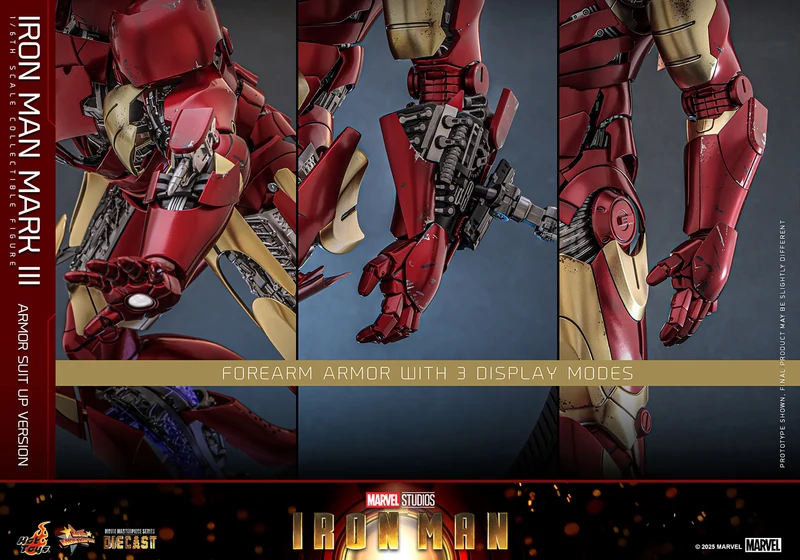 Hot Toys Movie Masterpiece Series Diecast: Marvel Iron Man - Iron Man Mark III Escala 1/6