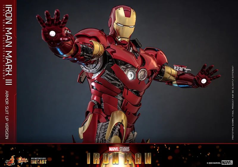 Hot Toys Movie Masterpiece Series Diecast: Marvel Iron Man - Iron Man Mark III Escala 1/6