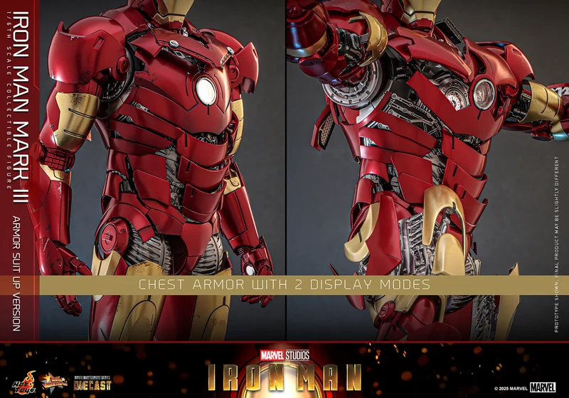 Hot Toys Movie Masterpiece Series Diecast: Marvel Iron Man - Iron Man Mark III Escala 1/6