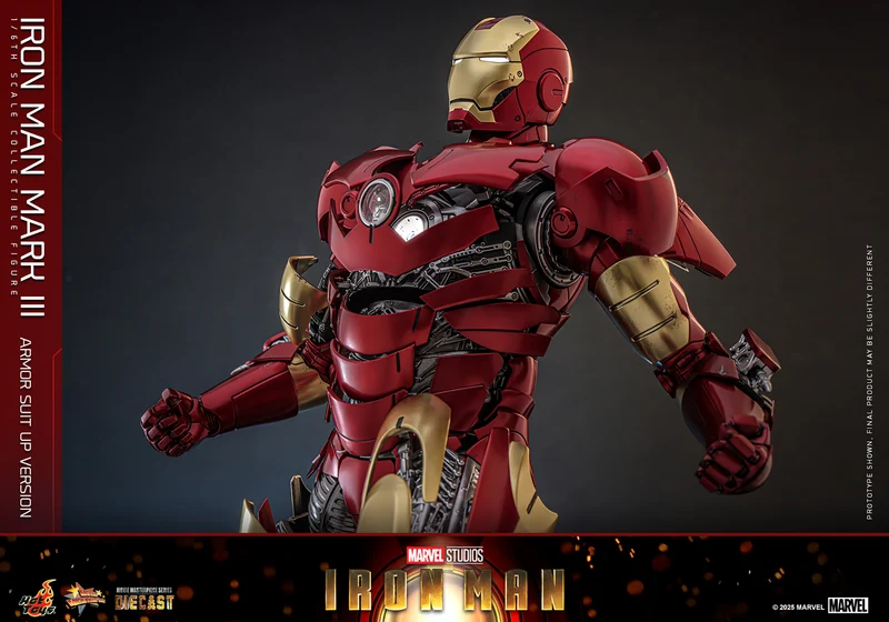 Hot Toys Movie Masterpiece Series Diecast: Marvel Iron Man - Iron Man Mark III Escala 1/6