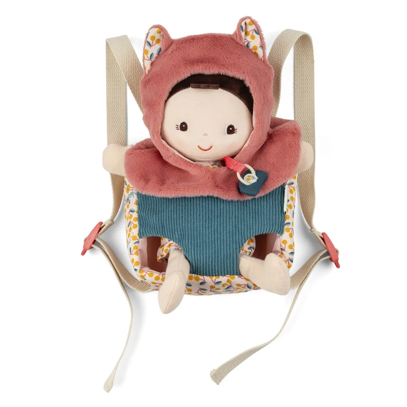 Bebé Jeanne con portabebés · Lilliputiens