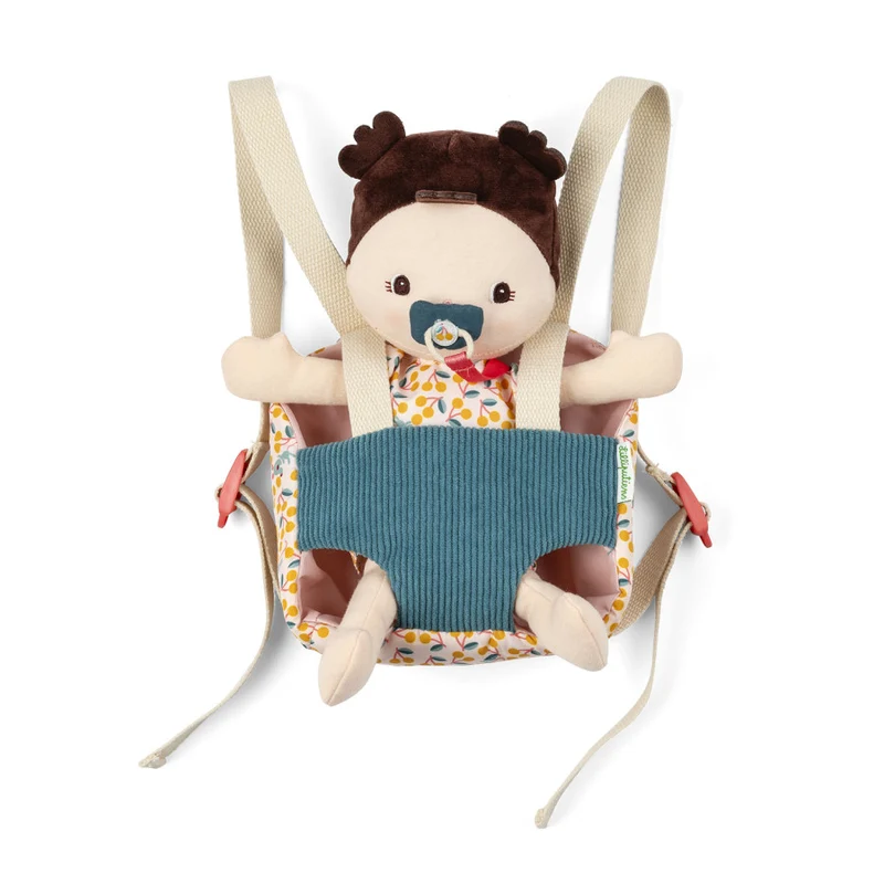 Bebé Jeanne con portabebés · Lilliputiens