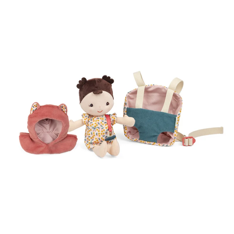 Bebé Jeanne con portabebés · Lilliputiens