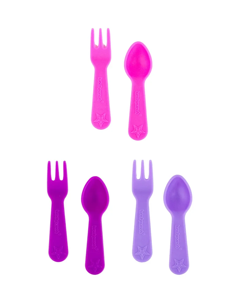 Set Tenedor & Cuchara Lunch punch (varios colores)