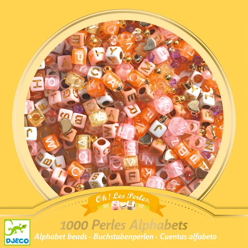 Perlas alfabeto doradas · DJECO